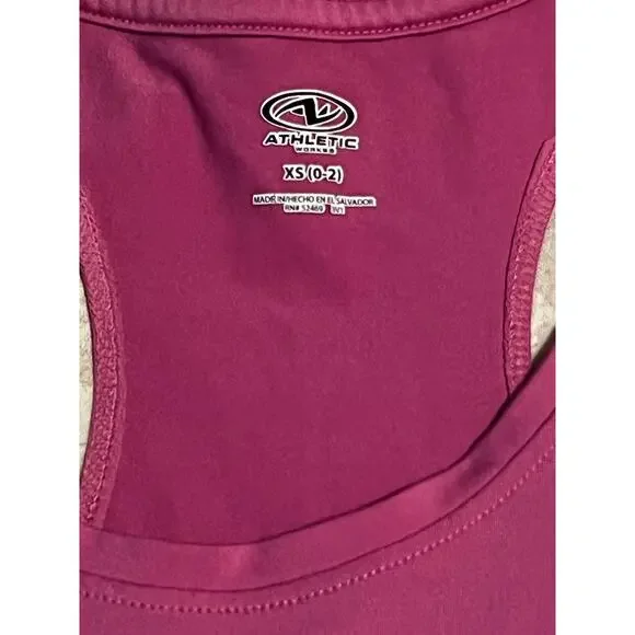 Athletic Works Tank Top Size XS 0-2 Pink - Picture 3 of 3